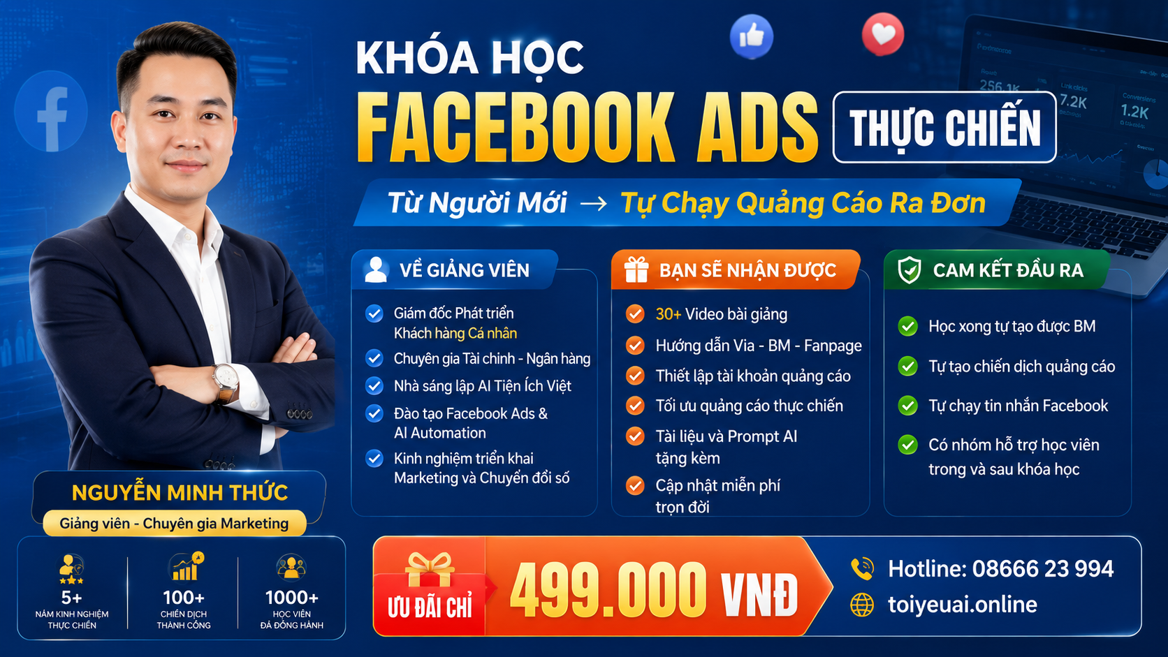 Học chạy quảng cáo facebook